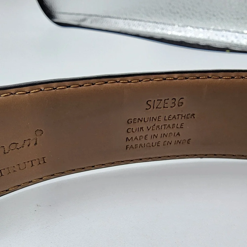 ROBERT GRAHAM Signature Ripaso Rich Black Leather Belt‎ Mens Size 36 NEW w/ Tag